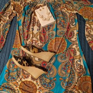 Multi Colored Flowy Tunic